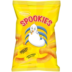 Truda Spookies Cheesy Screams Cheese Flavoured Maize Puffs 100g Truda Spookies Cheesy Screams Cheese Flavoured Maize Puffs 100g