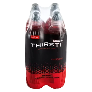 Thirsti Berry Flavoured Sports Drink 4x500ml Thirsti Berry Flavoured Sports Drink 4x500ml