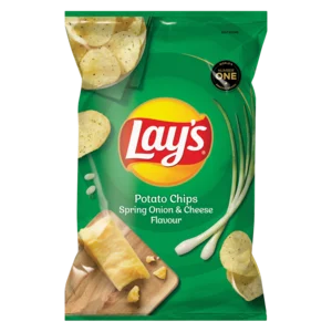 Lay's Spring Onion & Cheese Flavoured Potato Chips 120g Lay's Spring Onion & Cheese Flavoured Potato Chips 120g