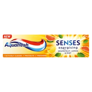 Aquafresh Senses Energising Grapefruit, Lemon & Mint Toothpaste 75ml Aquafresh Senses Energising Grapefruit, Lemon & Mint Toothpaste 75ml