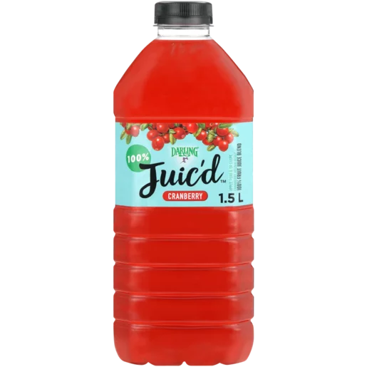 Darling Juic'd 100% Cranberry Fruit Juice 1.5L Darling Juic'd 100% Cranberry Fruit Juice 1.5L