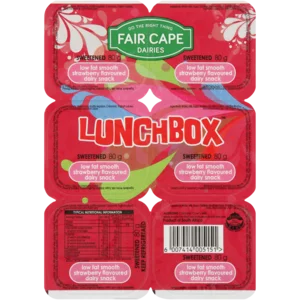 Fair Cape Lunchbox Strawberry Yoghurt 6x80g Fair Cape Lunchbox Strawberry Yoghurt 6x80g