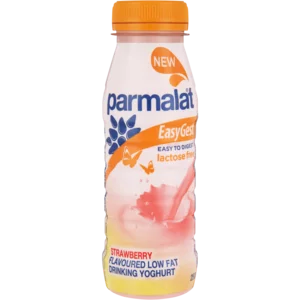 Parmalat EasyGest Low Fat Strawberry Flavoured Yoghurt Drinking 250g Parmalat EasyGest Low Fat Strawberry Flavoured Yoghurt Drinking 250g