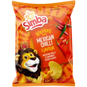 Simba Mexican Chilli Flavoured Potato Chips 120g