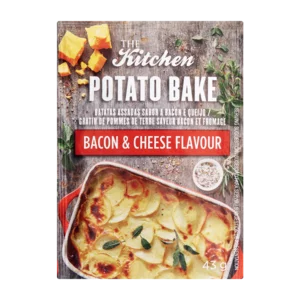 The Kitchen Bacon & Cheese Flavoured Potato Bake 43g The Kitchen Bacon & Cheese Flavoured Potato Bake 43g