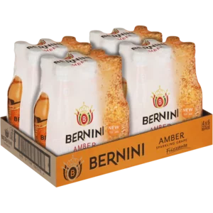 Bernini Amber Sparkling Grape Frizzante Bottles 24x275ml Bernini Amber Sparkling Grape Frizzante Bottles 24x275ml