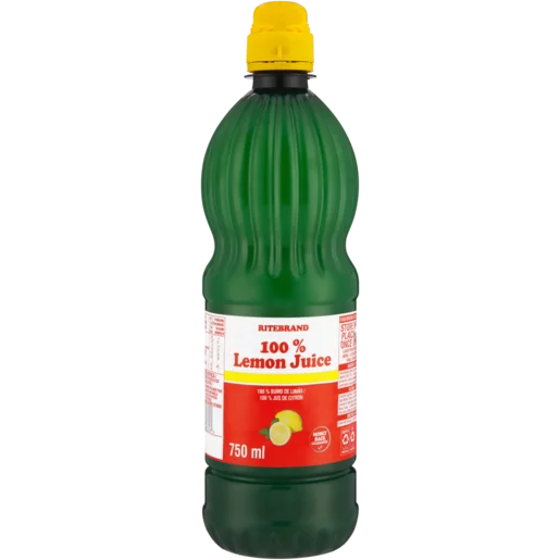 Ritebrand 100% Lemon Juice 750ml Ritebrand 100% Lemon Juice 750ml
