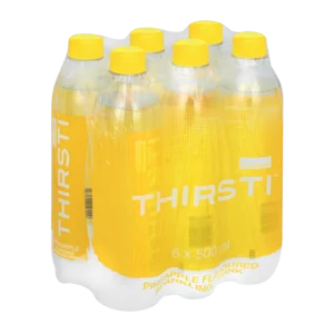 Thirsti Pineapple Flavoured Sparkling Drink 6x500ml Thirsti Pineapple Flavoured Sparkling Drink 6x500ml