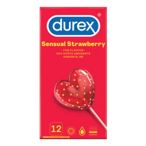 Durex Sensual Strawberry Condoms 12 Pack Durex Sensual Strawberry Condoms 12 Pack
