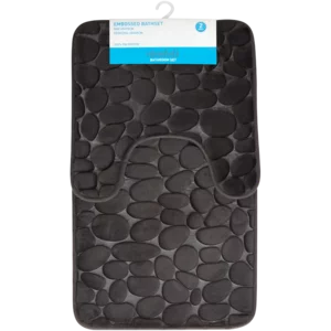 Essentials Embossed Bath Set 2 Piece
