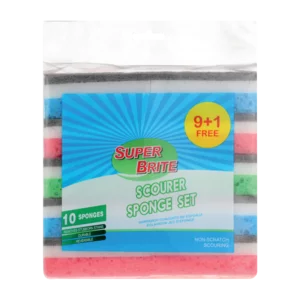 Super Brite Scourer Sponge Assorted Set 10 Pack Super Brite Scourer Sponge Assorted Set 10 Pack