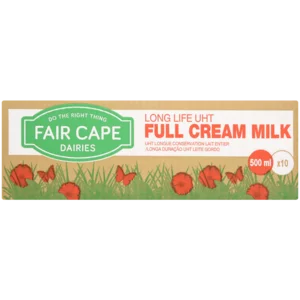 Fair Cape Long Life Full Cream Milk 10x500ml Fair Cape Long Life Full Cream Milk 10x500ml