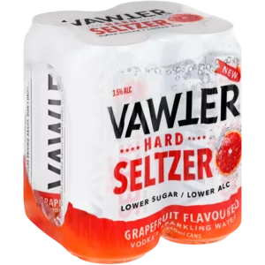 Vawter Grapefruit Flavoured Hard Seltzer Cans 4x440ml