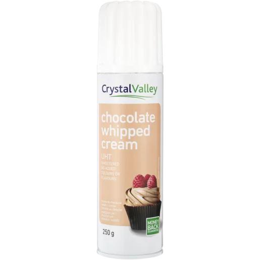 Crystal Valley Chocolate Whipped Cream Can 250g