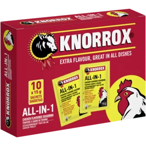 Knorrox All-In-One Chicken Flavoured Seasoning Sachets 10x15g Knorrox All-In-One Chicken Flavoured Seasoning Sachets 10x15g