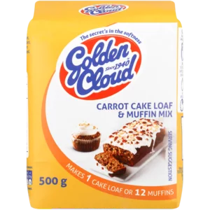Golden Cloud Carrot Cake Loaf & Muffin Mix 500g Golden Cloud Carrot Cake Loaf & Muffin Mix 500g