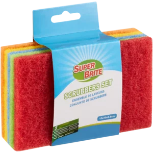 Super Brite Multicoloured Scrubber Pad Set 5 Pack