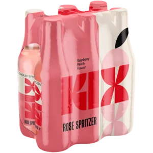 Kix Raspberry & Peach Flavoured Rosé Wine Spritzer Bottles 6x330ml Kix Raspberry & Peach Flavoured Rosé Wine Spritzer Bottles 6x330ml