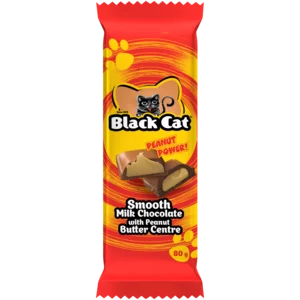 Black Cat Chocolate Slab 80g Black Cat Chocolate Slab 80g