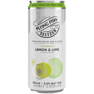 Flying Fish Seltzer Lemon & Lime Flavoured Spirit Cooler Can 300ml Flying Fish Seltzer Lemon & Lime Flavoured Spirit Cooler Can 300ml