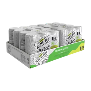 Flying Fish Seltzer Lemon & Lime Flavoured Spirit Cooler Cans 24x300ml