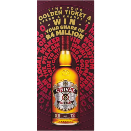 Chivas Regal Blended 12 Year Scotch Whisky Bottle Gift Pack 750ml Chivas Regal Blended 12 Year Scotch Whisky Bottle Gift Pack 750ml