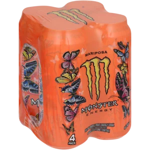Monster Mariposa Energy Drink Cans 4x500ml Monster Mariposa Energy Drink Cans 4x500ml