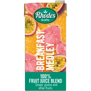 Rhodes Breakfast Medley 100% Fruit Juice Blend Carton 1L Rhodes Breakfast Medley 100% Fruit Juice Blend Carton 1L