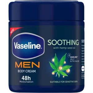 Vaseline Men Body Cream With Hemp Seed Oil 400ml