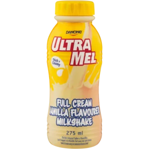 Danone Ultramel Vanilla Flavour Full Cream Milkshake 275ml Danone Ultramel Vanilla Flavour Full Cream Milkshake 275ml