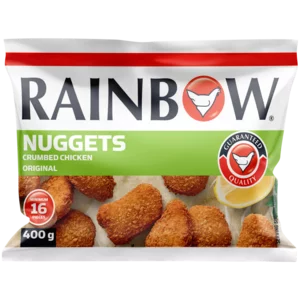 Rainbow Original Crumbed Chicken Nuggets 400g Rainbow Original Crumbed Chicken Nuggets 400g