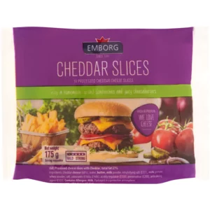 Emborg Cheddar Cheese Slices 175g Emborg Cheddar Cheese Slices 175g