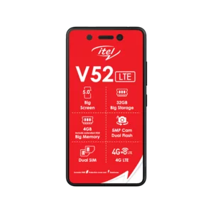 Itel V52 Black Mobile Handset 4G Itel V52 Black Mobile Handset 4G