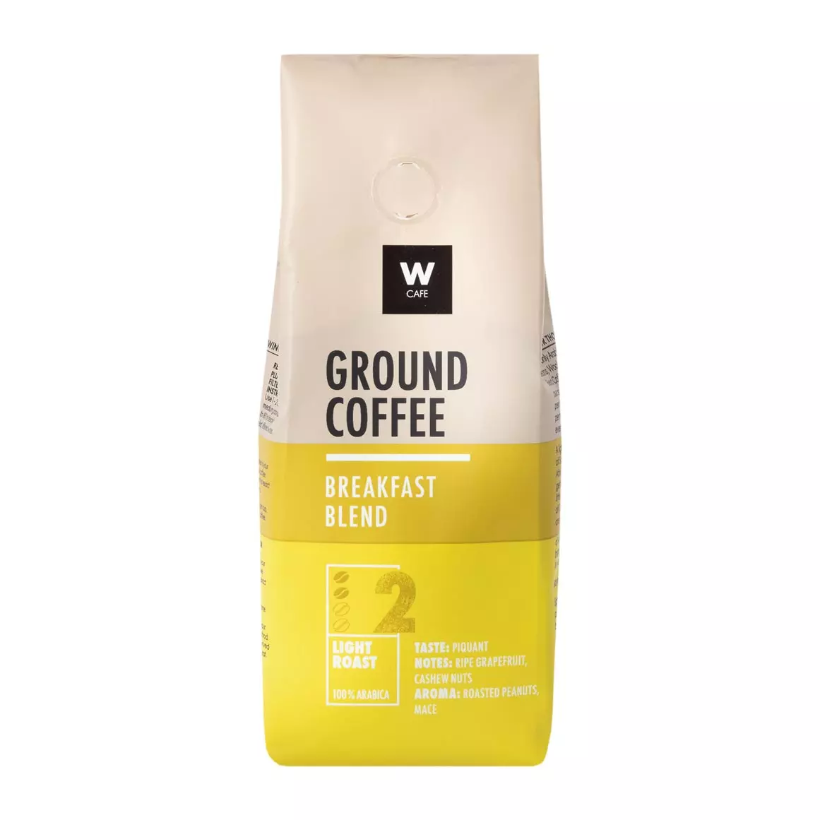 WCafe Breakfast Blend Ground Coffee 250g