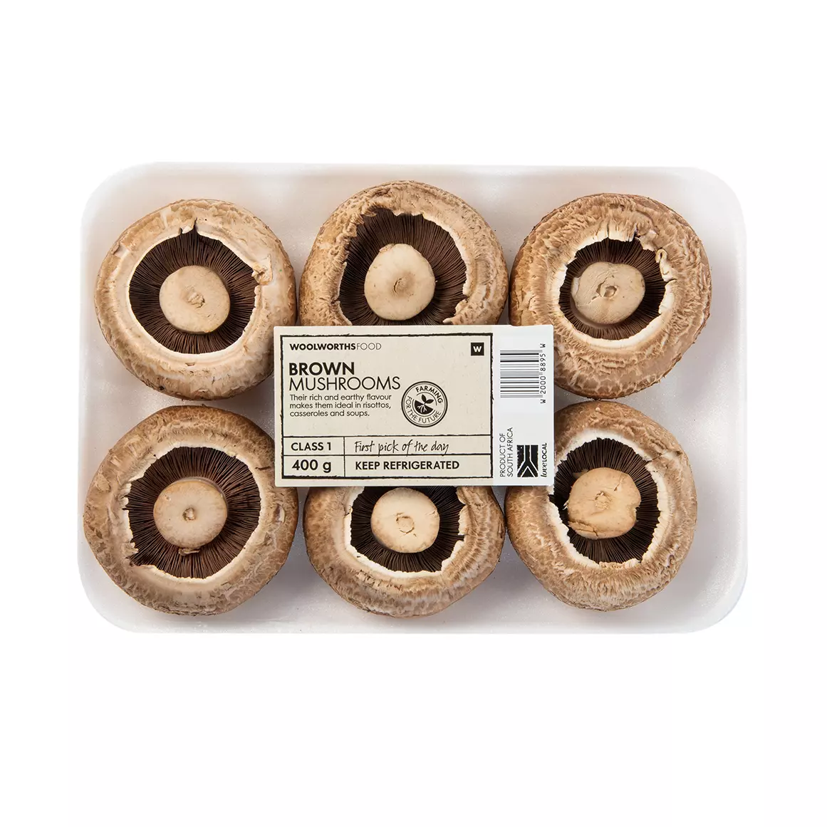 Brown Mushrooms 400g