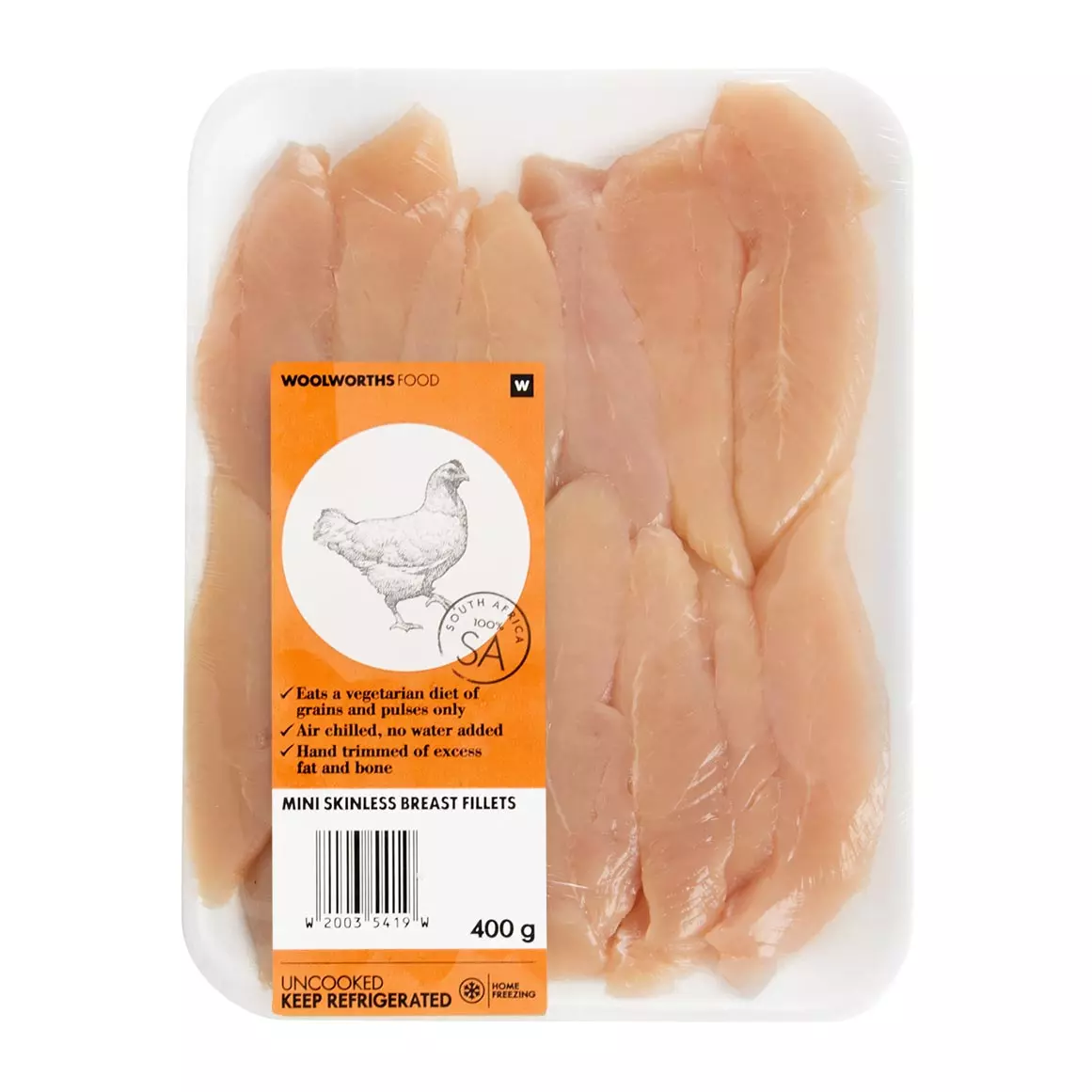 Skinless Chicken Mini Breast Fillets 400g Skinless Chicken Mini Breast Fillets 400g