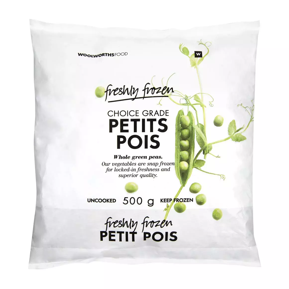 Frozen Petits Pois Peas 500g