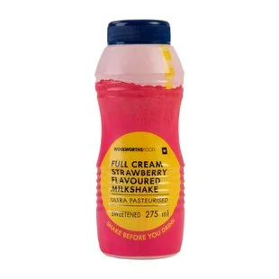 Full Cream Strawberry Flavoured Milkshake 275ml