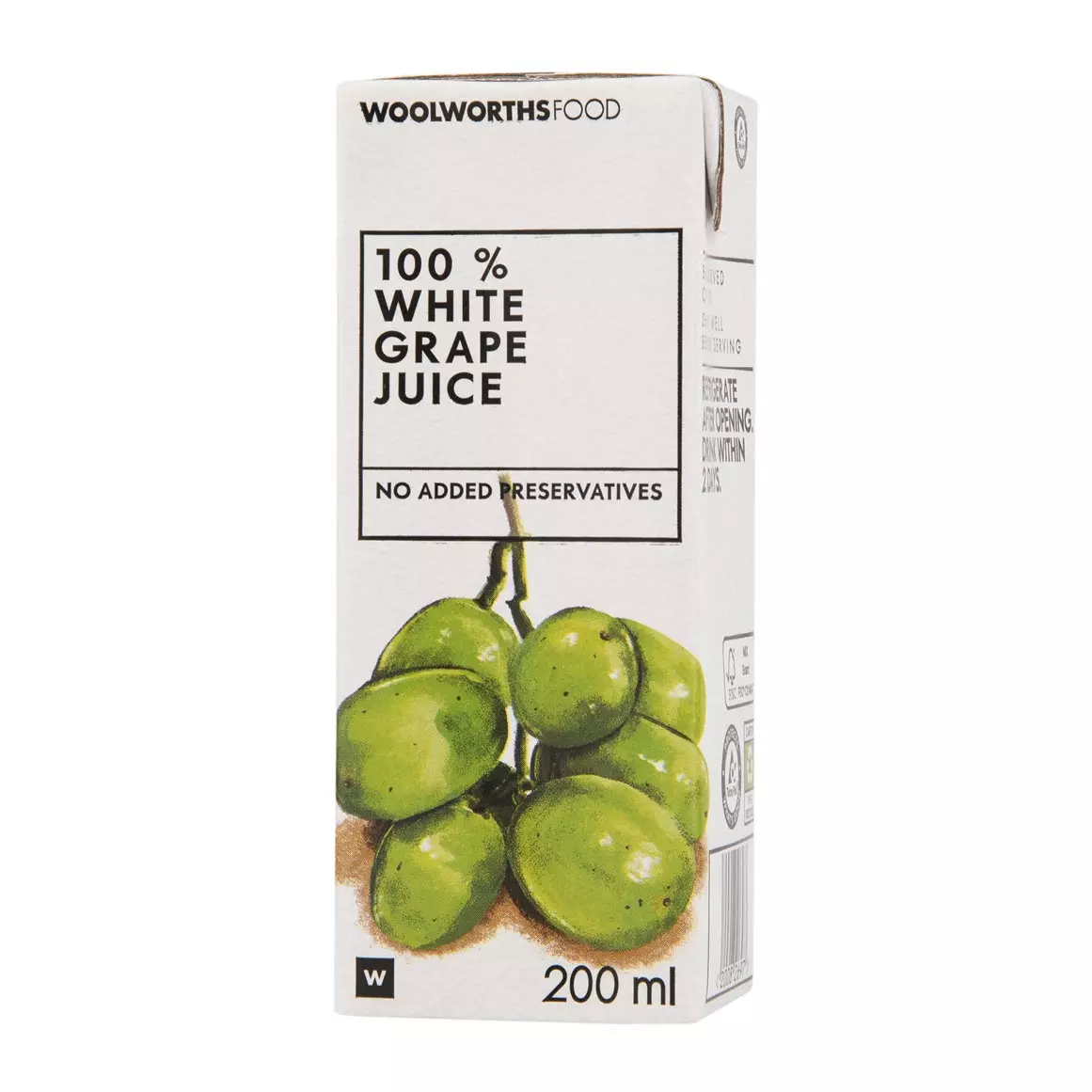 100% White Grape Juice 200ml 100% White Grape Juice 200ml