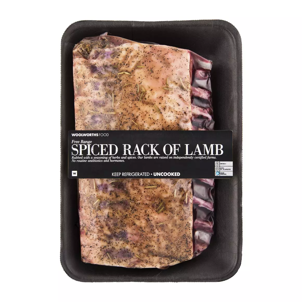 Free Range Spiced Rack of Lamb Avg 850g