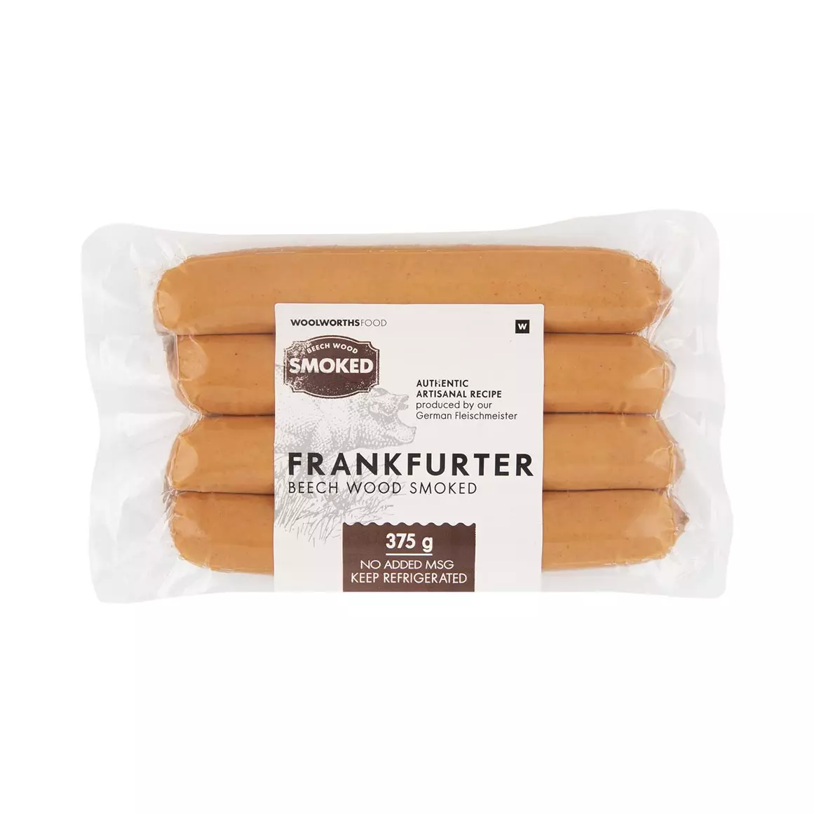 Beech Wood Smoked Frankfurter Sausages 375g