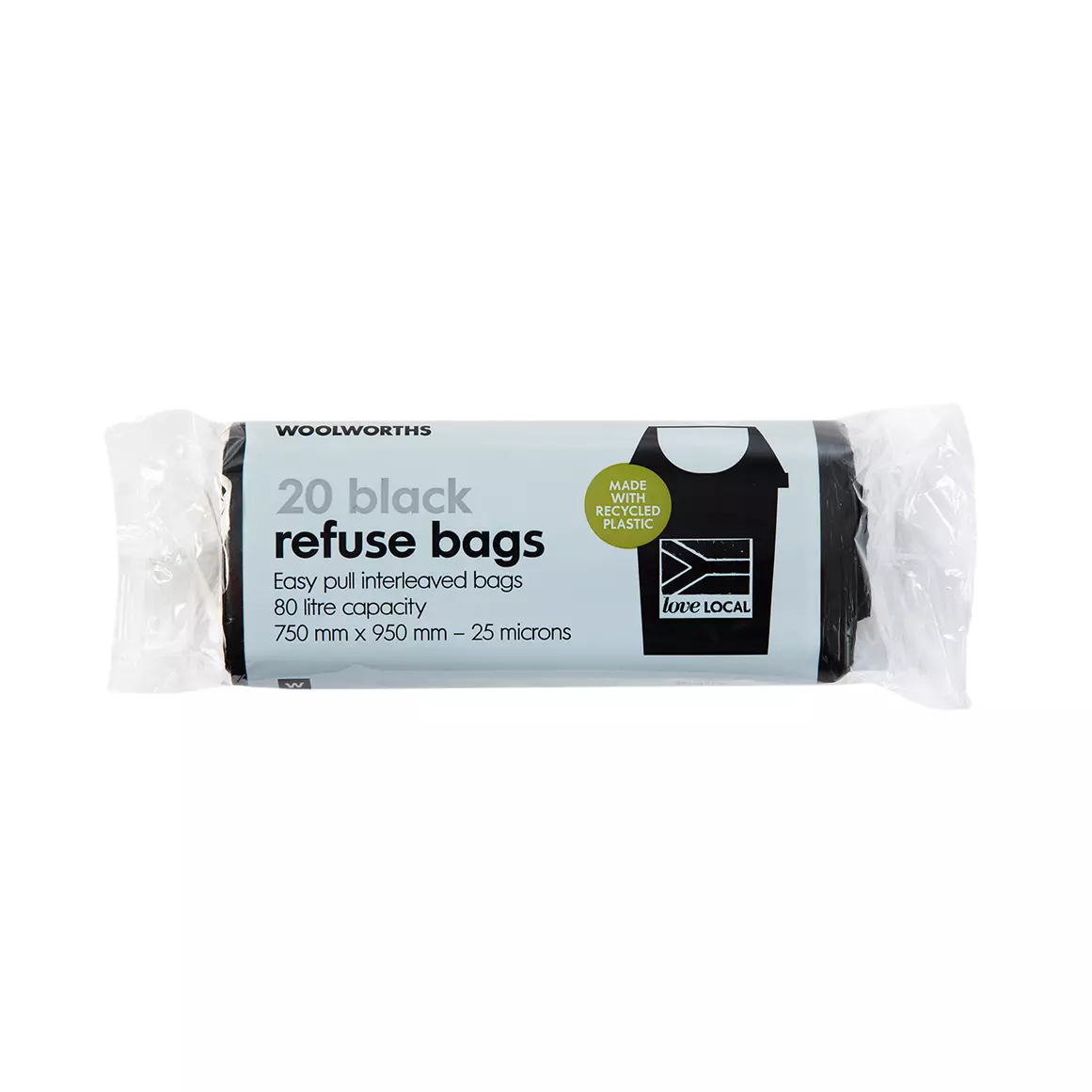 Black Refuse Bags 20pk