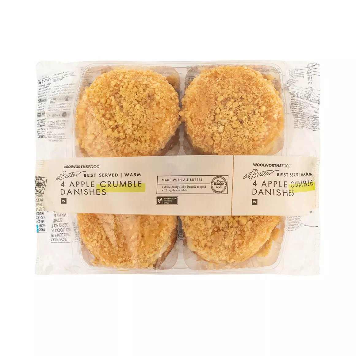 All Butter Apple Crumble Danishes 4pk All Butter Apple Crumble Danishes 4pk