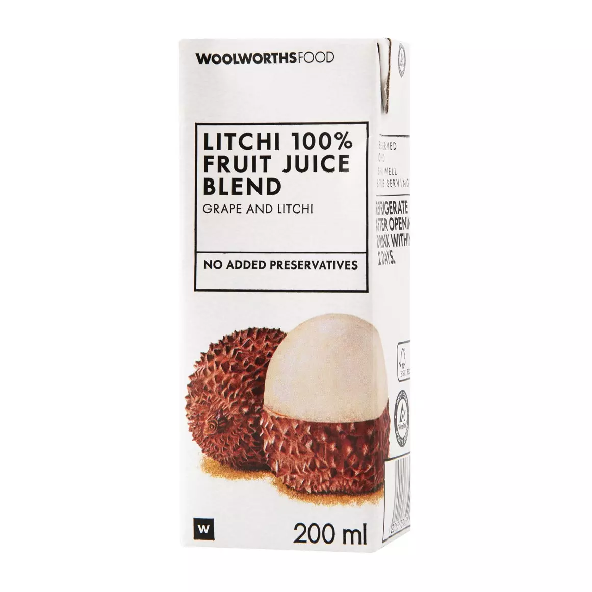 100% Litchi Fruit Juice Blend 200ml
