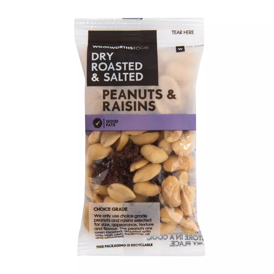 Roasted and Salted Peanuts and Raisins 40g Roasted and Salted Peanuts and Raisins 40g