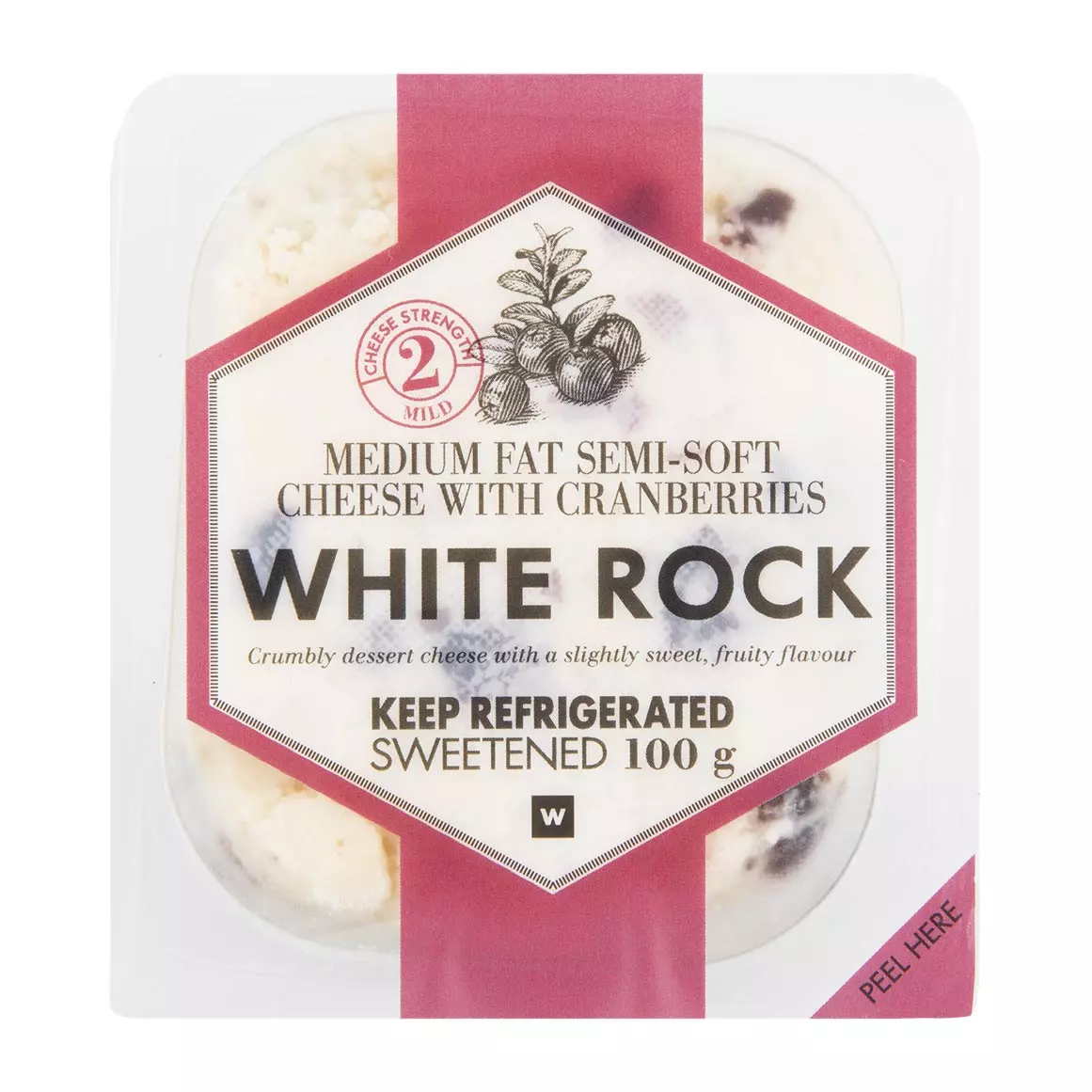 White Rock Full Fat Semi-Soft Cheese 100g White Rock Full Fat Semi-Soft Cheese 100g