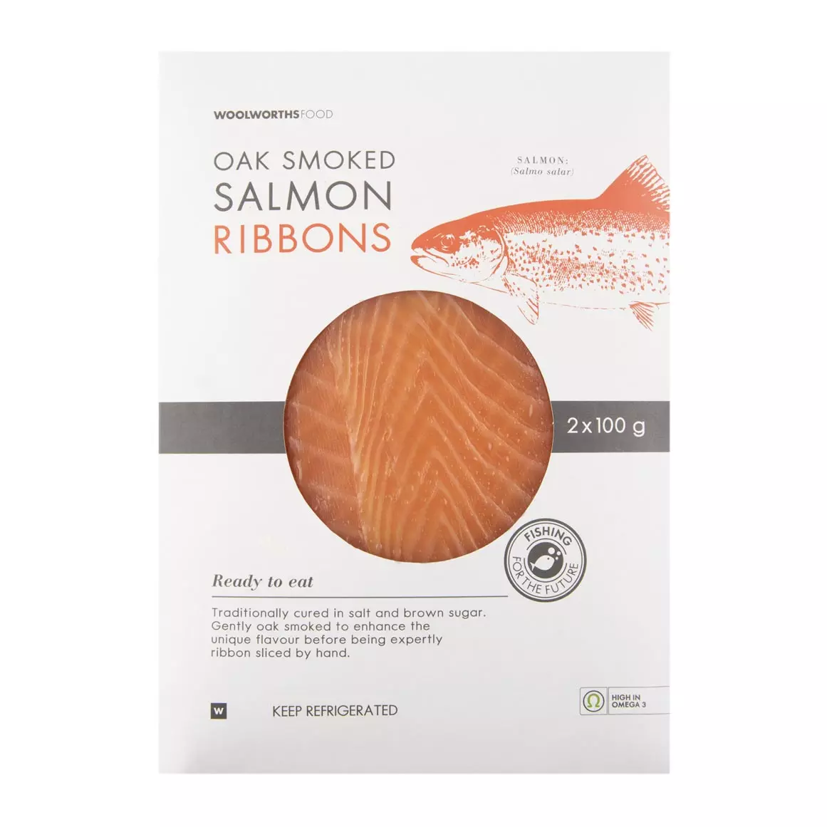 Oak Smoked Salmon Ribbons 2x100g Oak Smoked Salmon Ribbons 2x100g