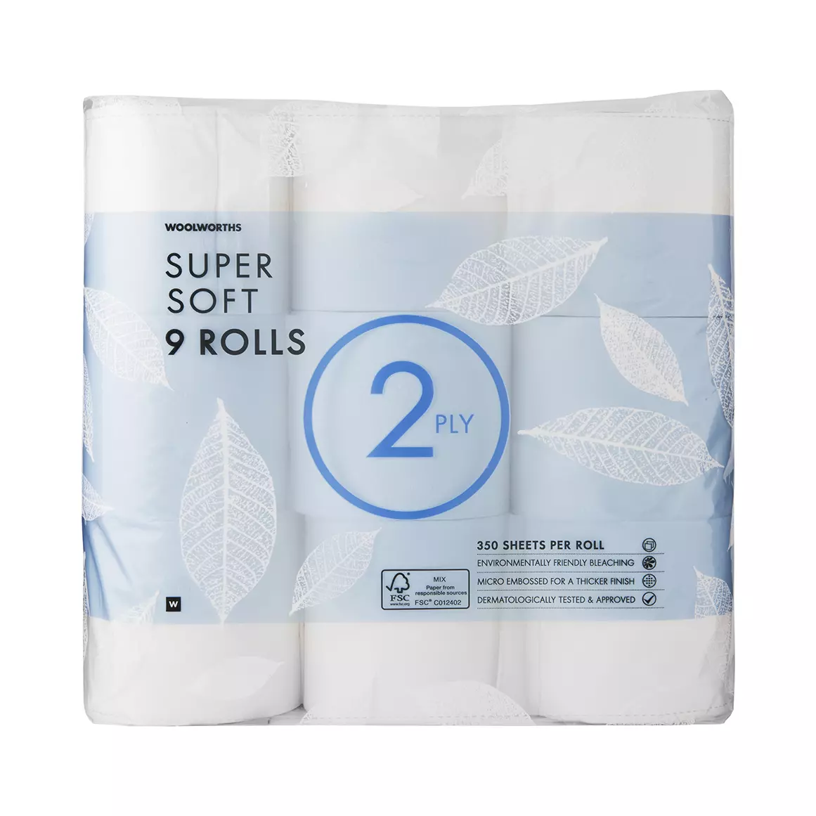 Super Soft 2 Ply Toilet Paper 9pk
