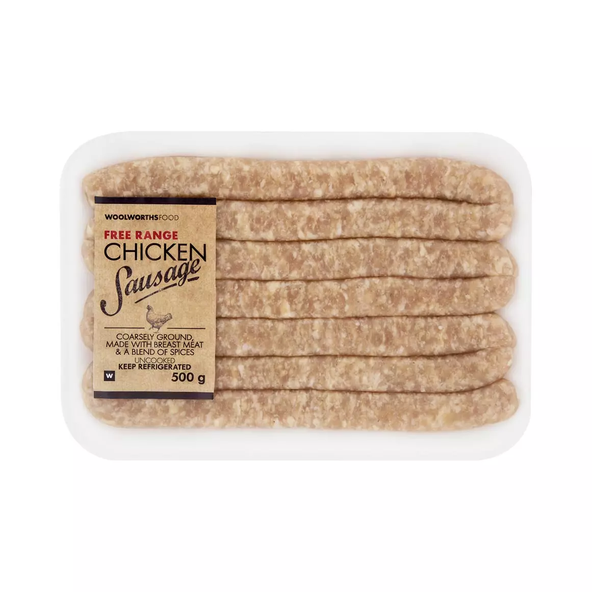 Free Range Chicken Sausage 500g Free Range Chicken Sausage 500g