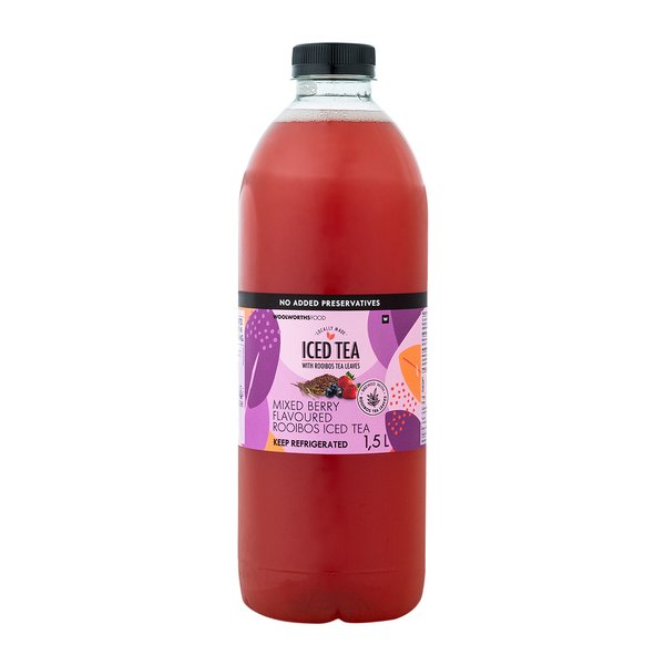 Mixed Berry Flavoured Rooibos Iced Tea 1.5L Mixed Berry Flavoured Rooibos Iced Tea 1.5L